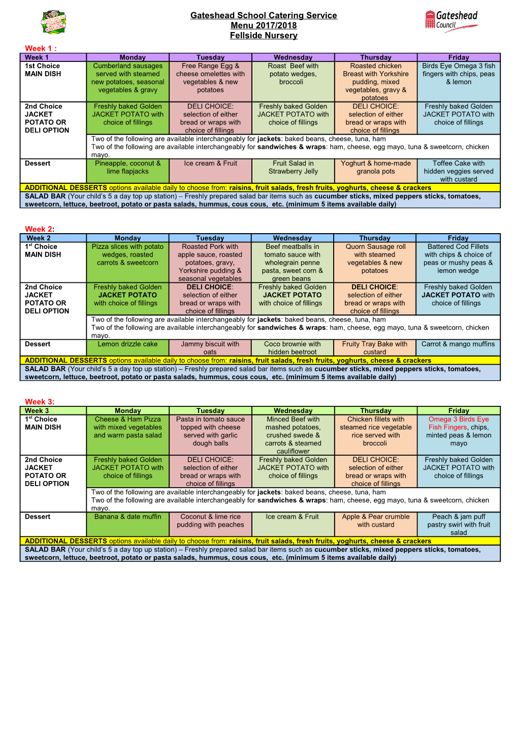 Gateshead School Meals Service