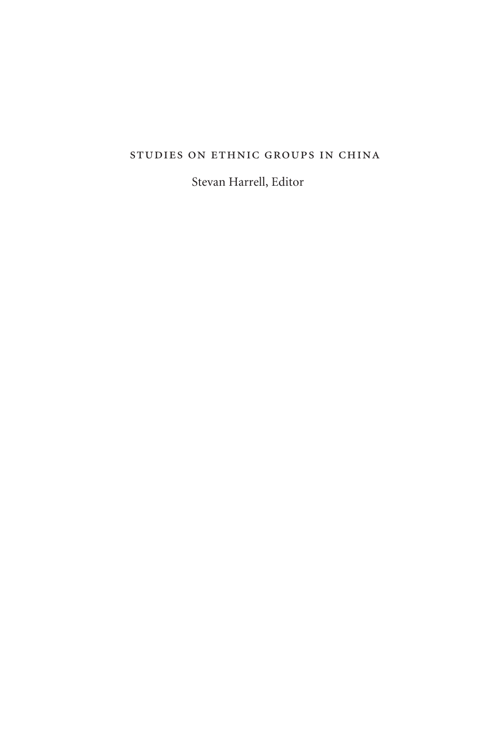 Studies on Ethnic Groups in China