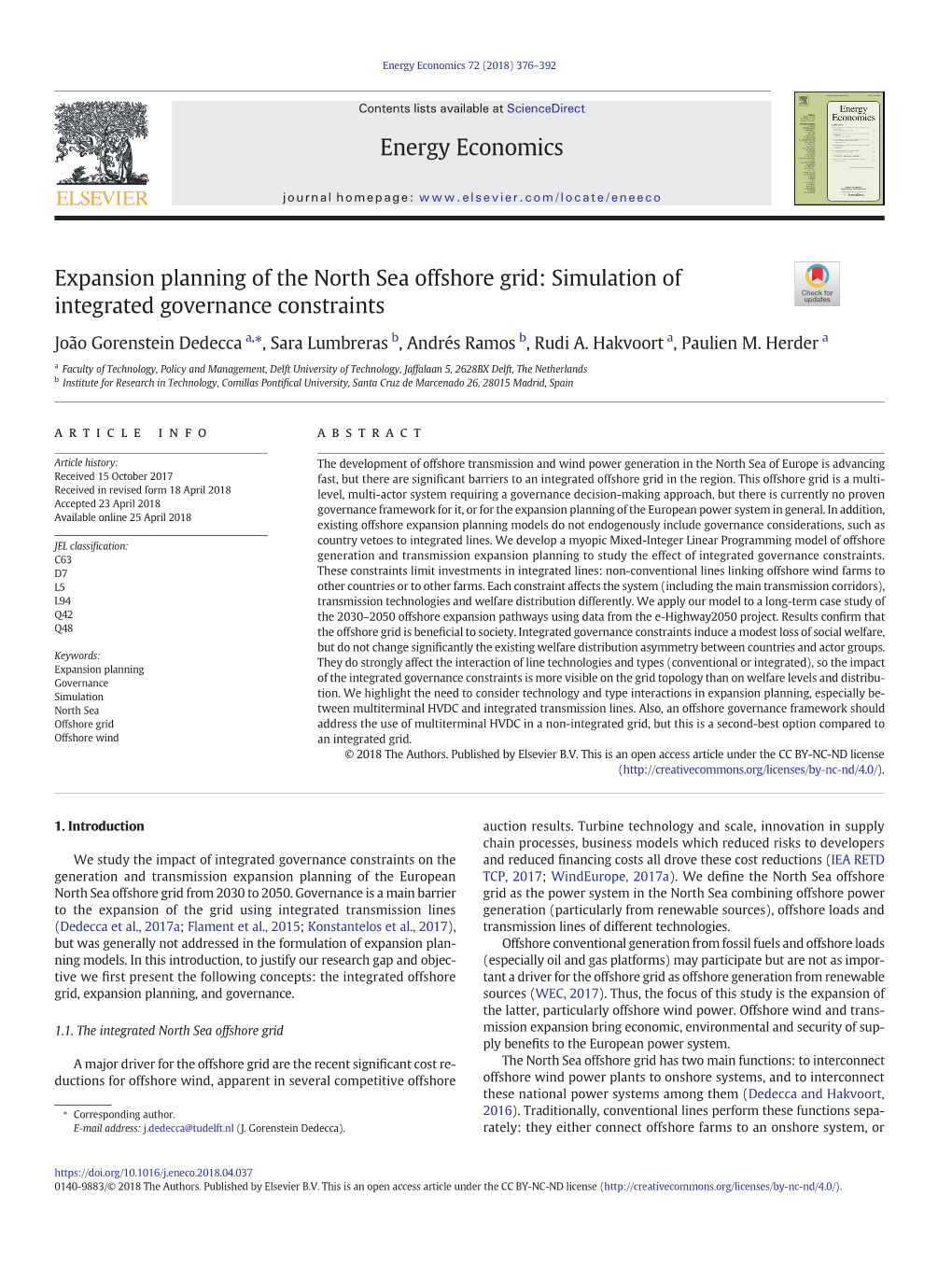 Expansion Planning of the North Sea Offshore Grid: Simulation of Integrated Governance Constraints