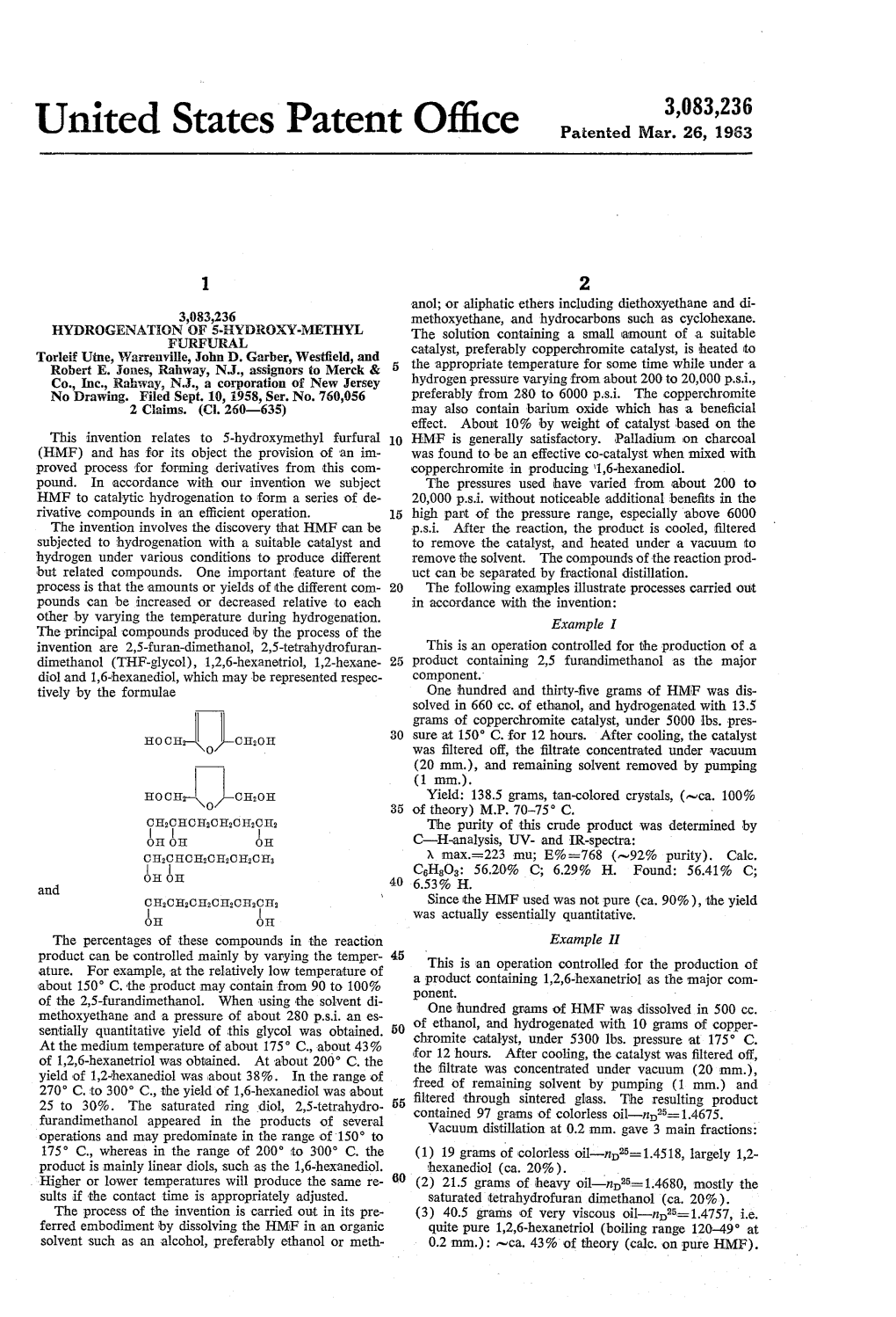 United States Patent Office Patented Mar