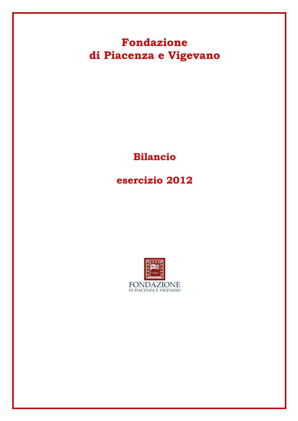 Bilancio 2012