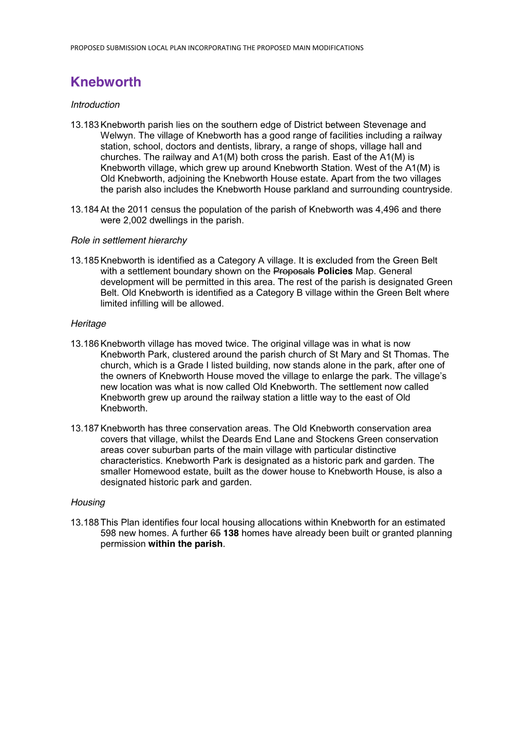 Local Plan Incorporating the Proposed Main Modifications