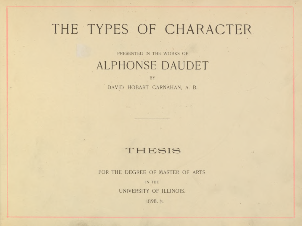 The Types of Character