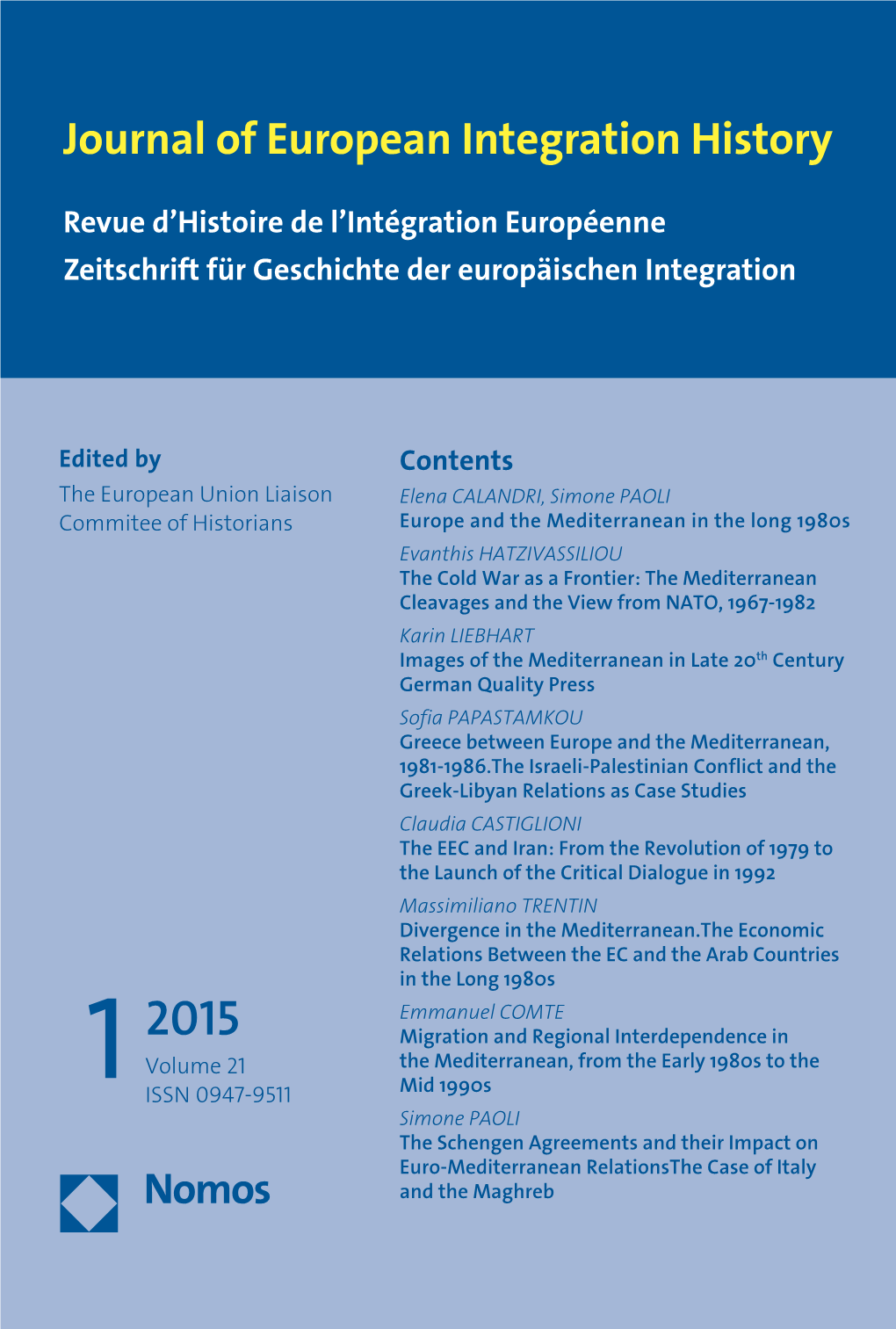 Journal of European Integration History