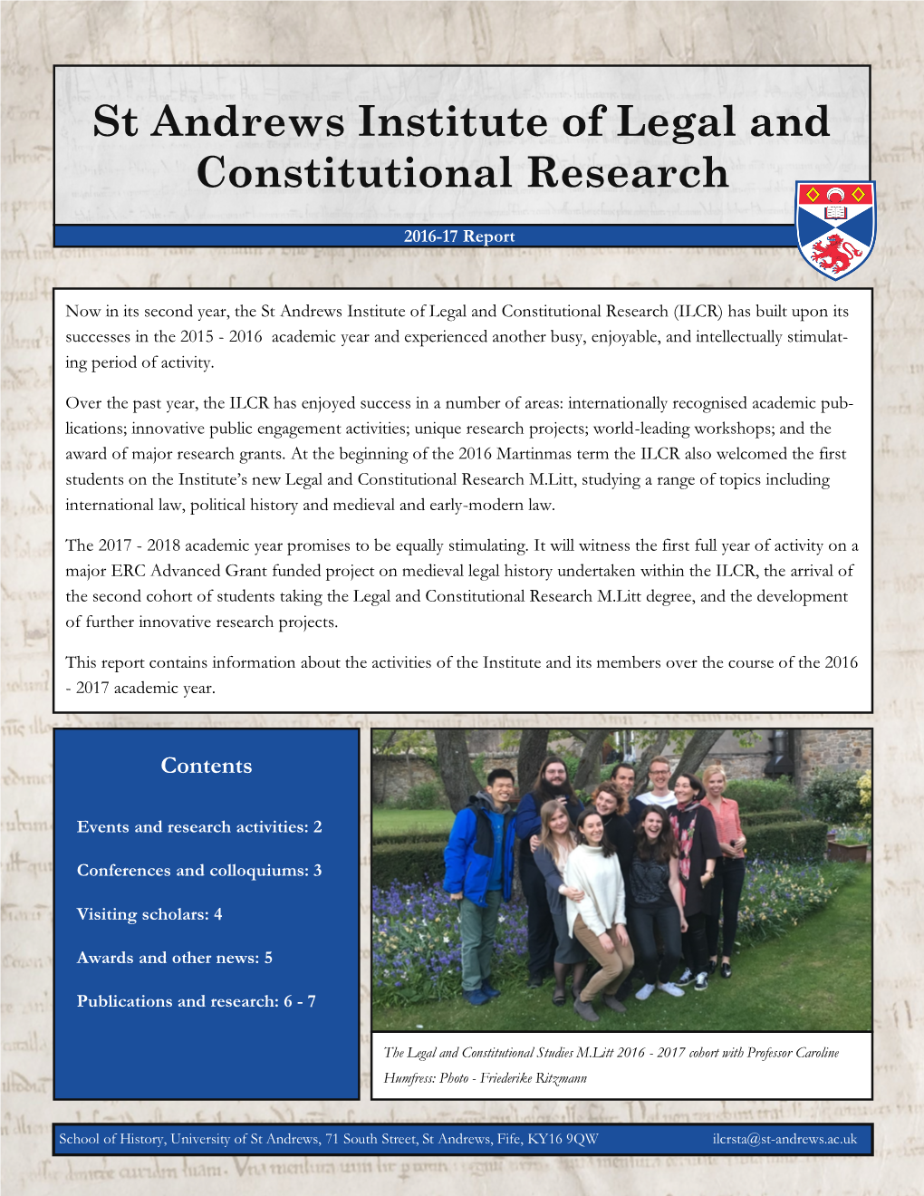 St Andrews Institute of Legal and Constitutional Research