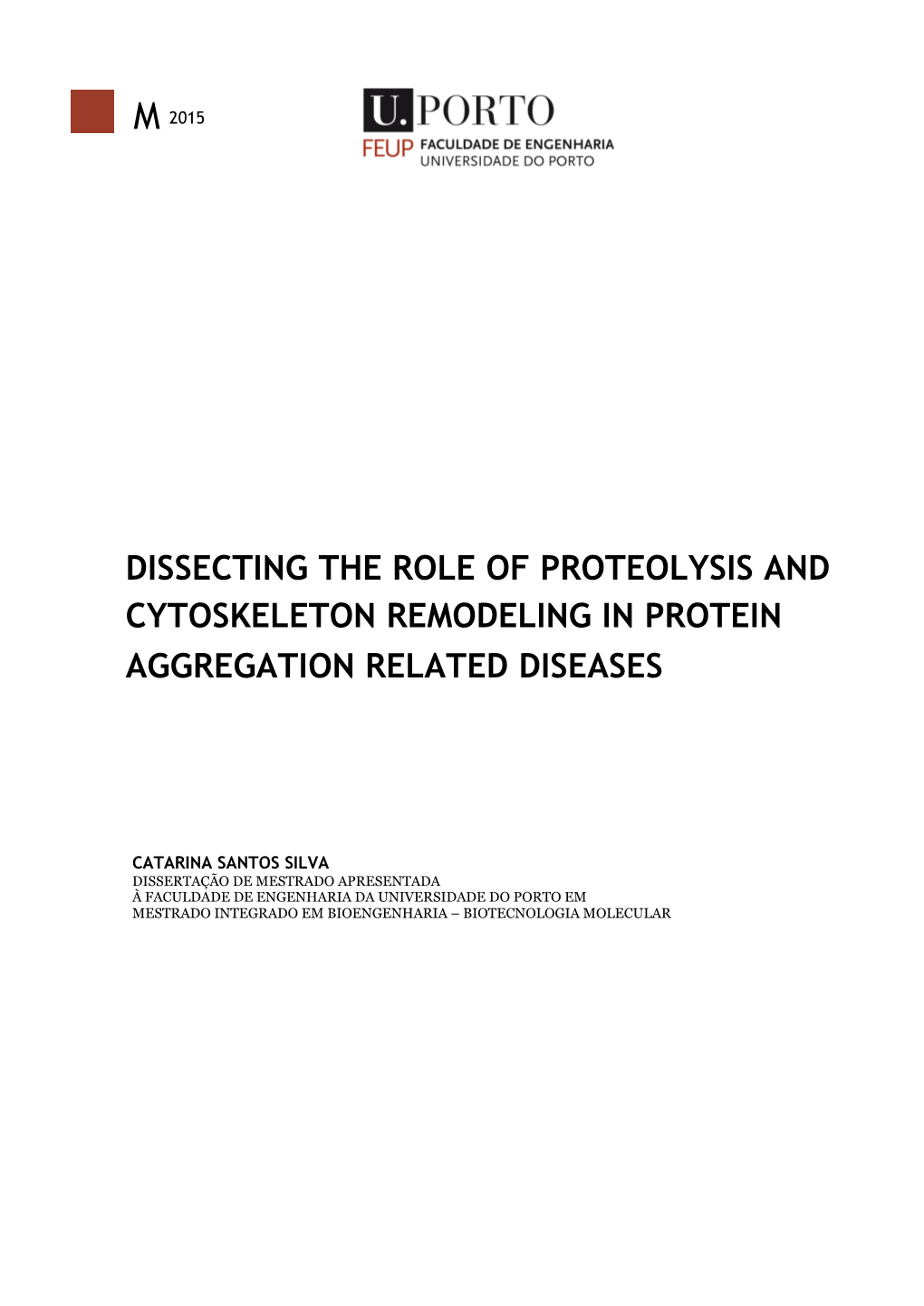 Dissecting the Role of Proteolysis and Cytoskeleton Remodeling in Protein Aggregation Related Diseases