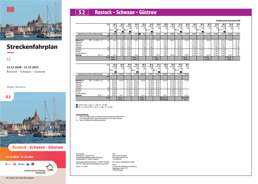 Streckenfahrplan