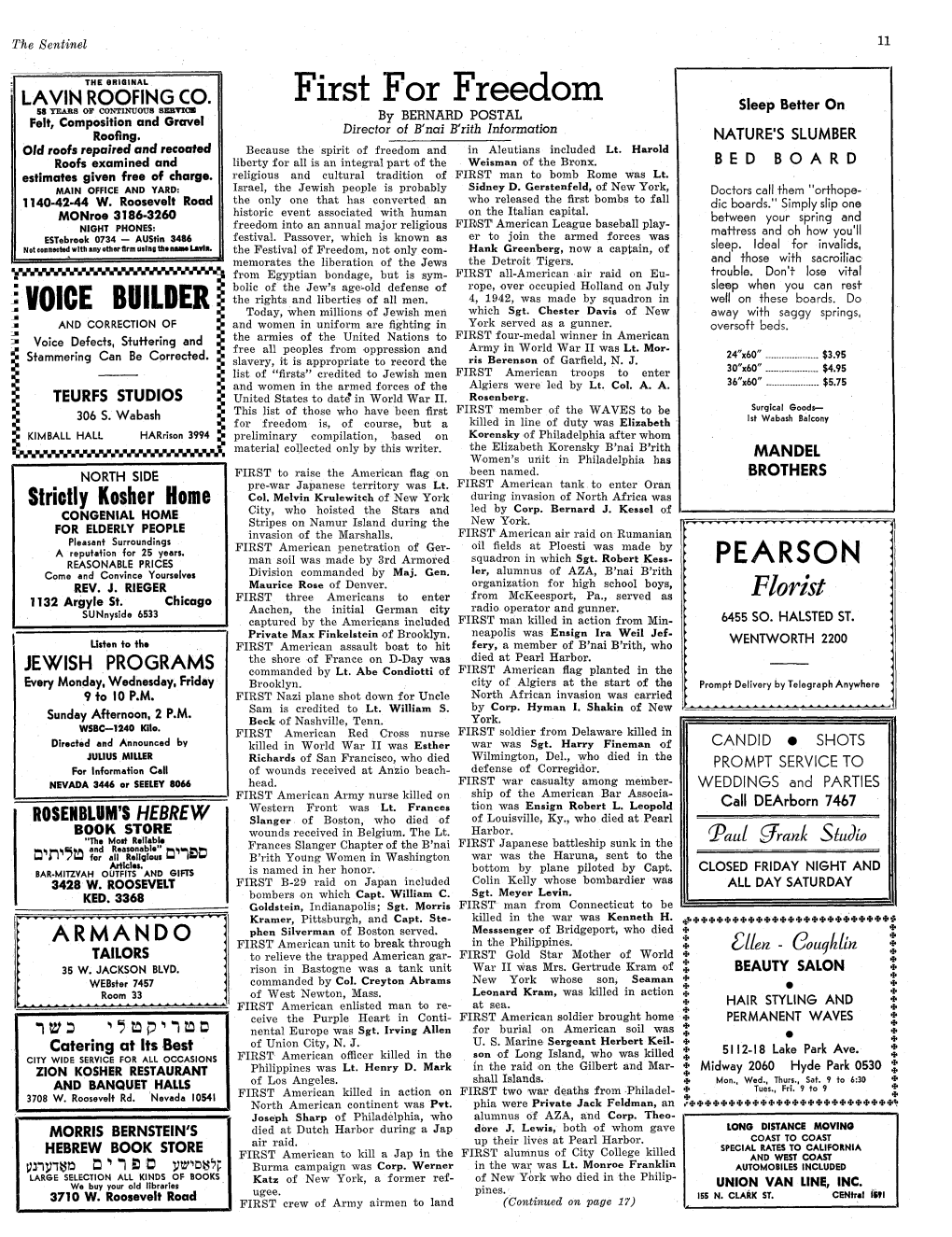 Volume 137, Issue 12 (The Sentinel, 1911