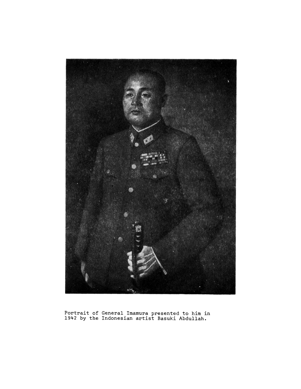 Portrait of General Imamura Presented to Him in 1942 by the Indonesian Artist Basuki Abdullah