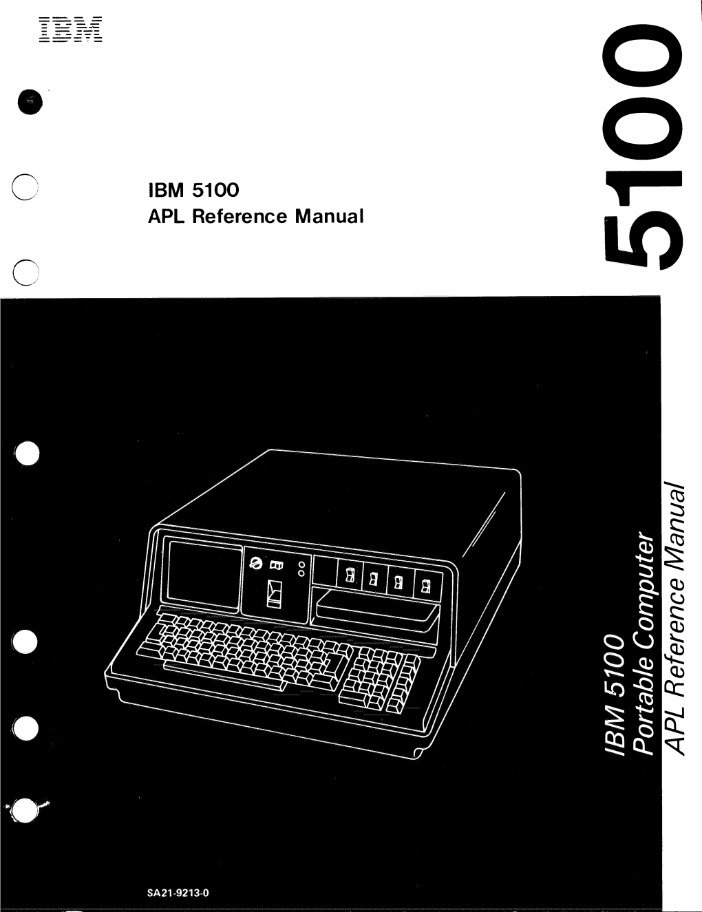 IBM 5100 APL Reference Manual