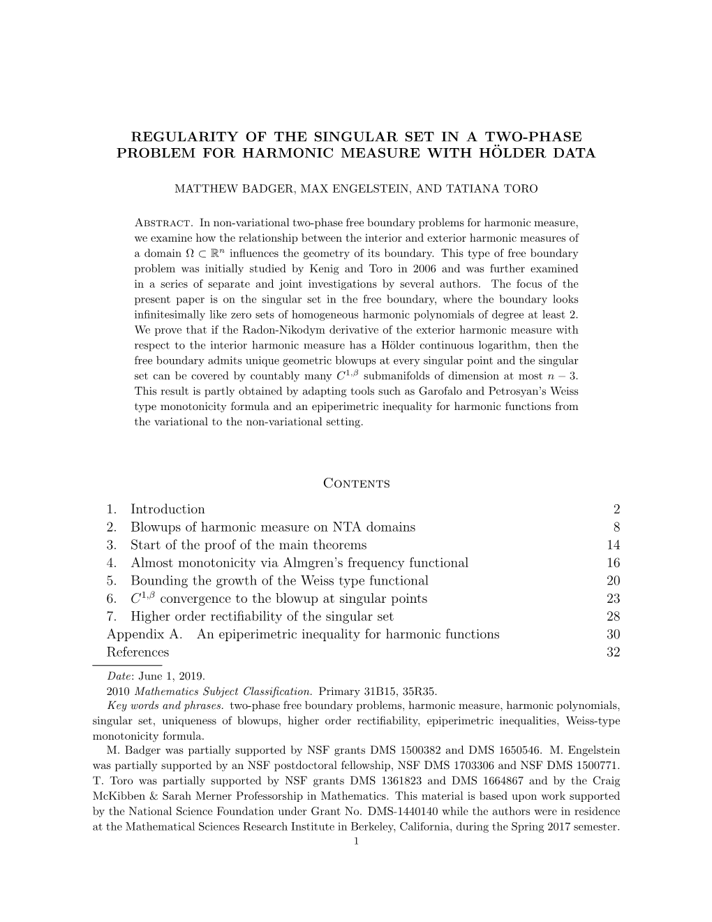 Regularity of the Singular Set in a Two-Phase Problem for Harmonic Measure with Holder¨ Data