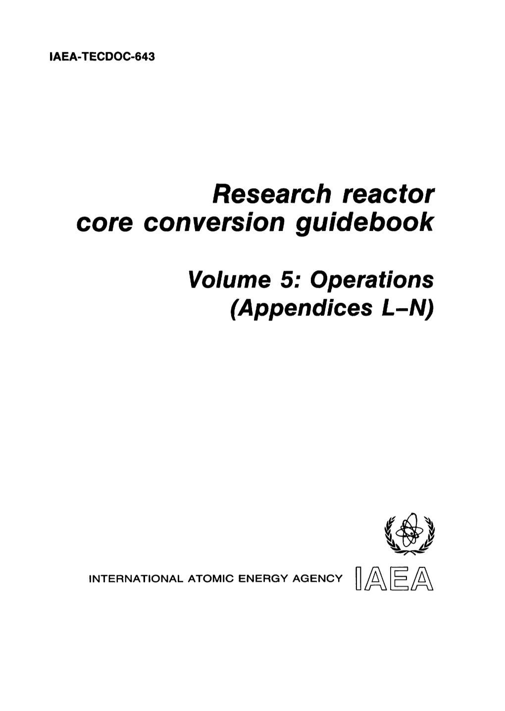 Research Reactor Core Conversion Guidebook