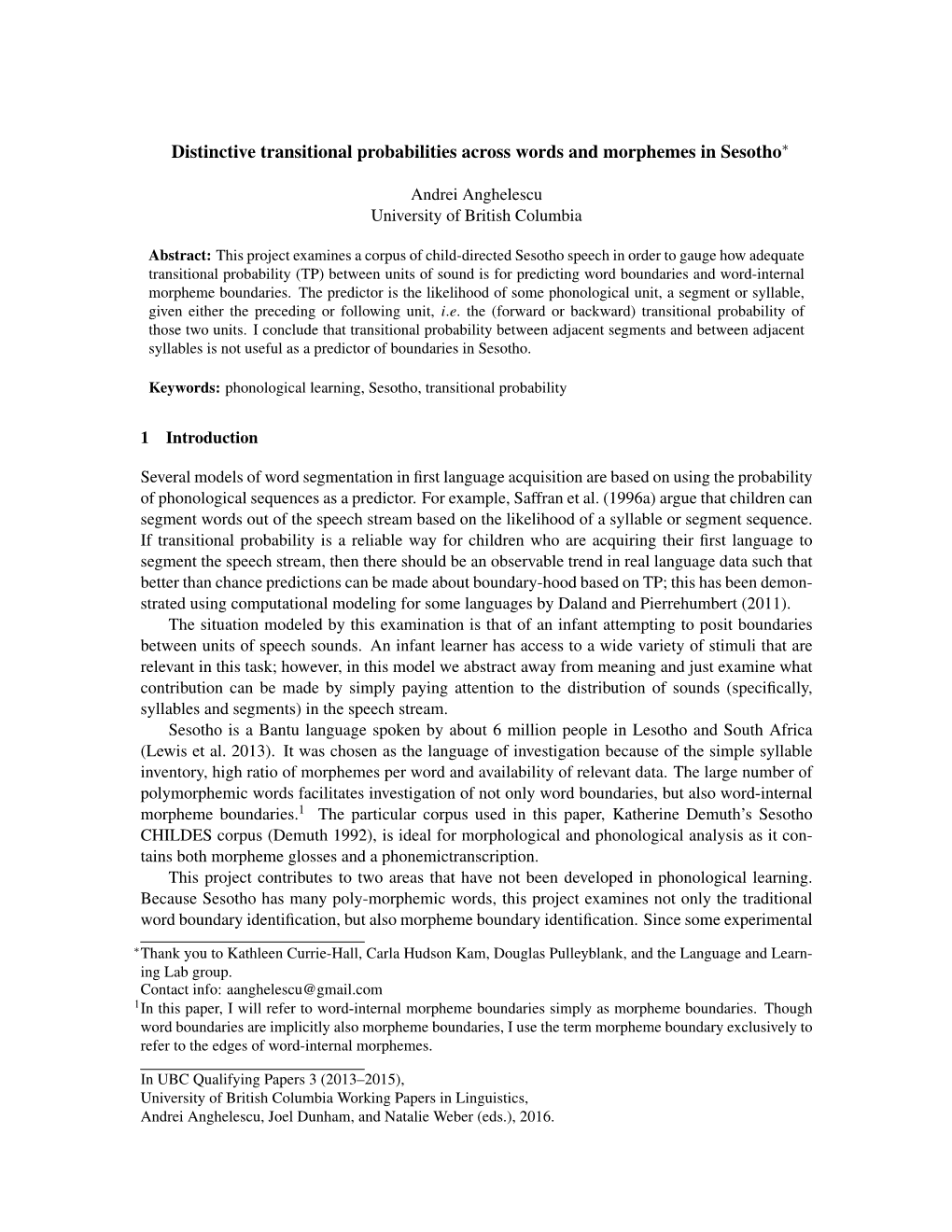 Anghelescu, Andrei, “Distinctive Transitional Probabilities Across
