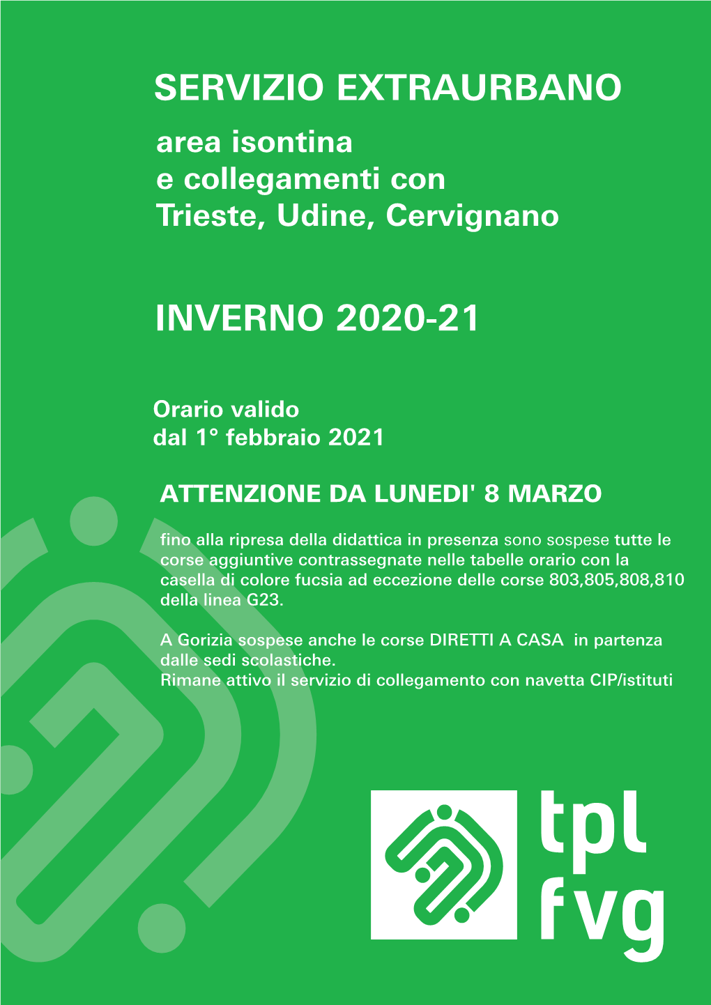 Servizio Extraurbano Inverno 2020-21