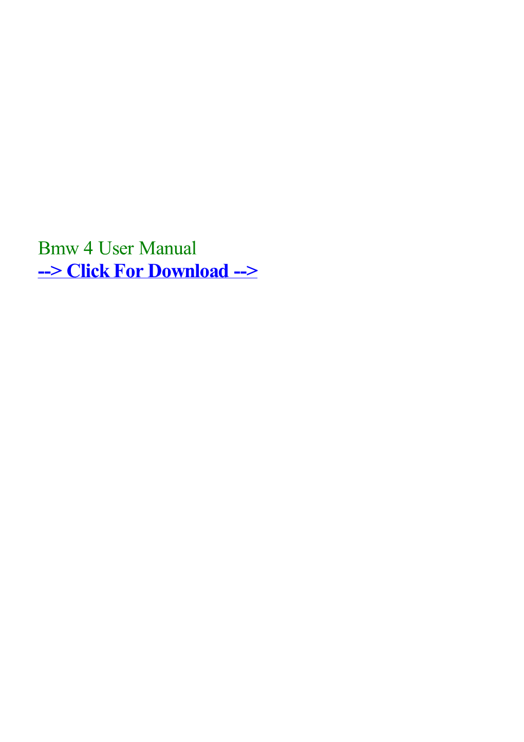 Bmw 4 User Manual.Pdf