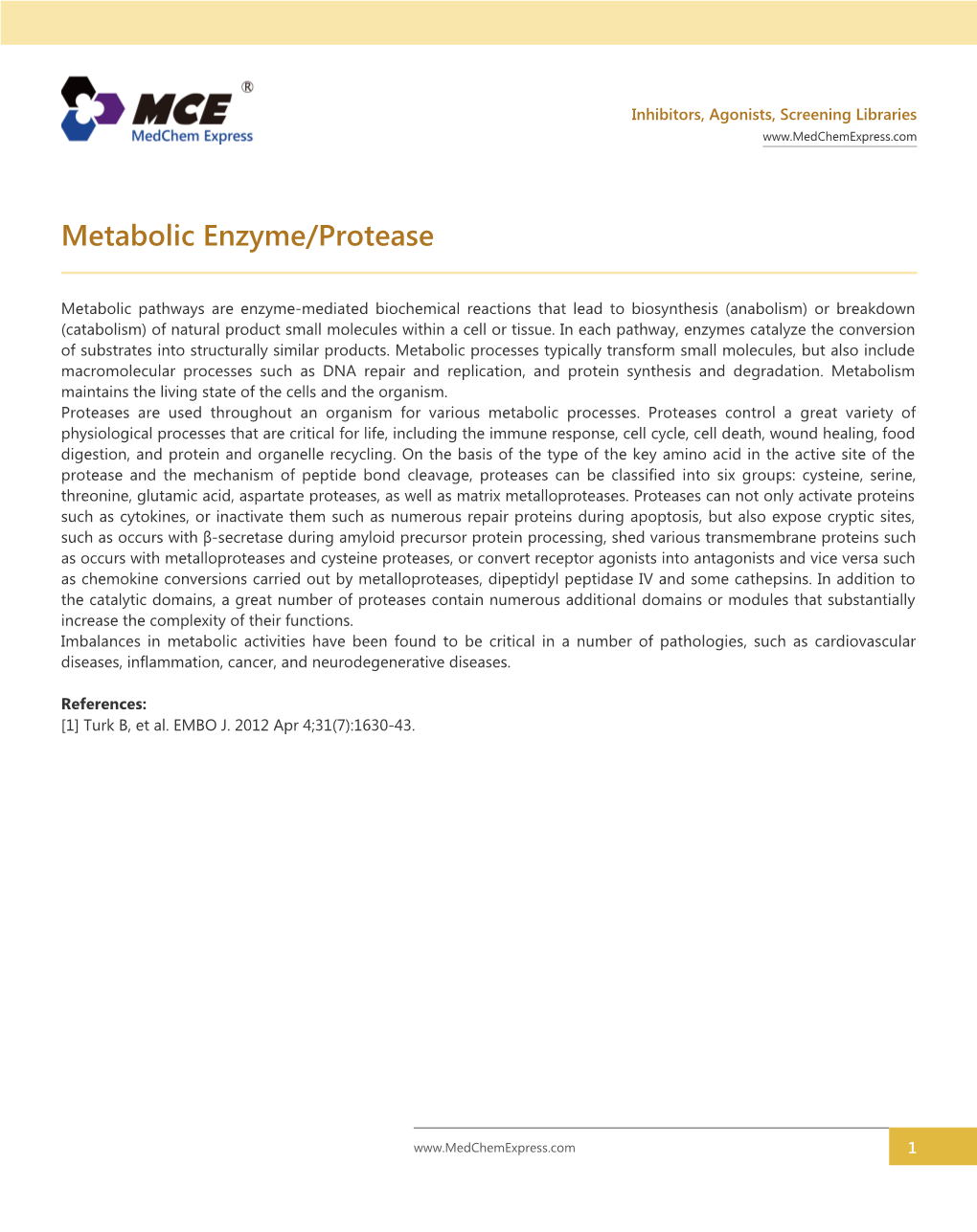 Metabolic Enzyme/Protease