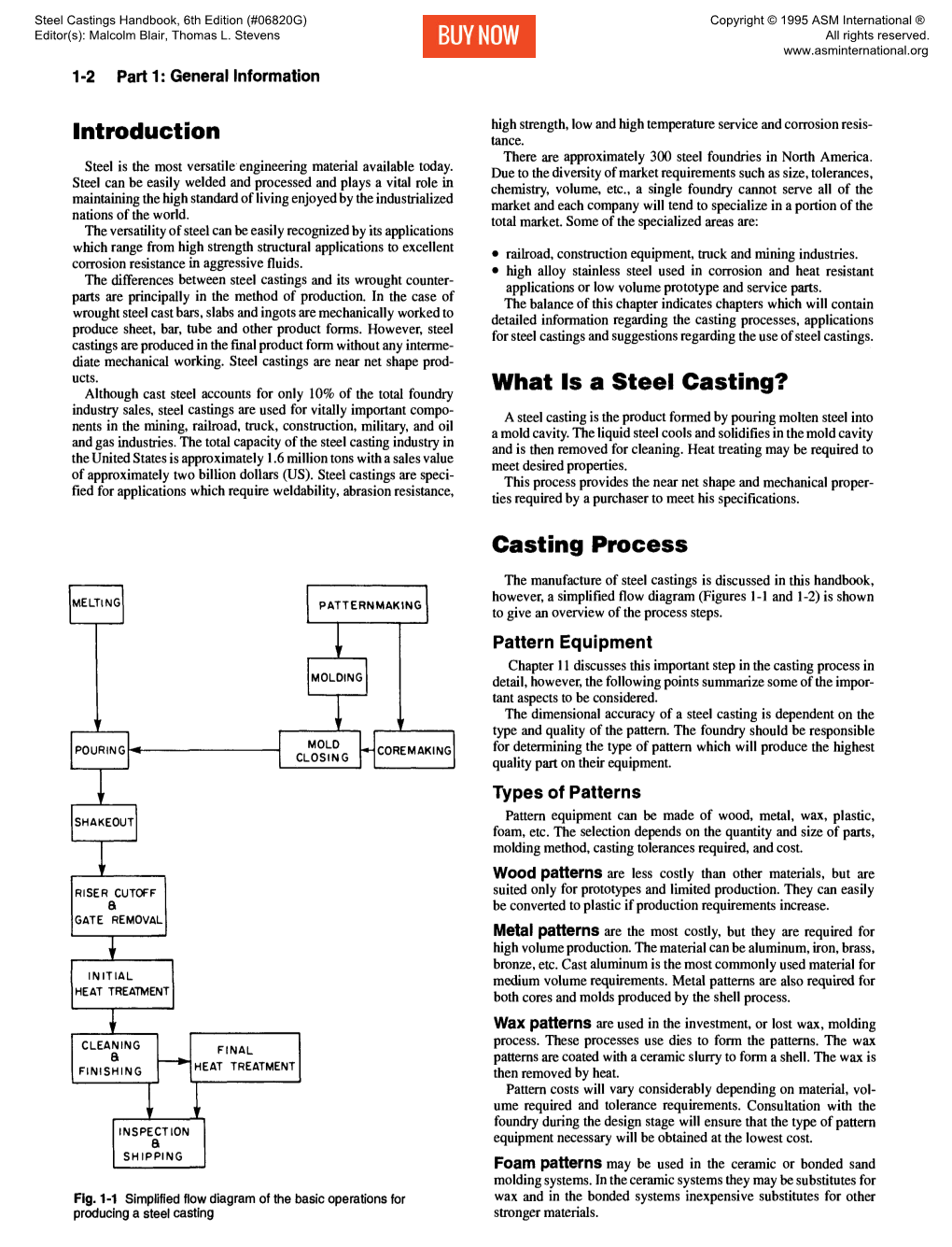 Steel Castings Handbook, Sixth Edition