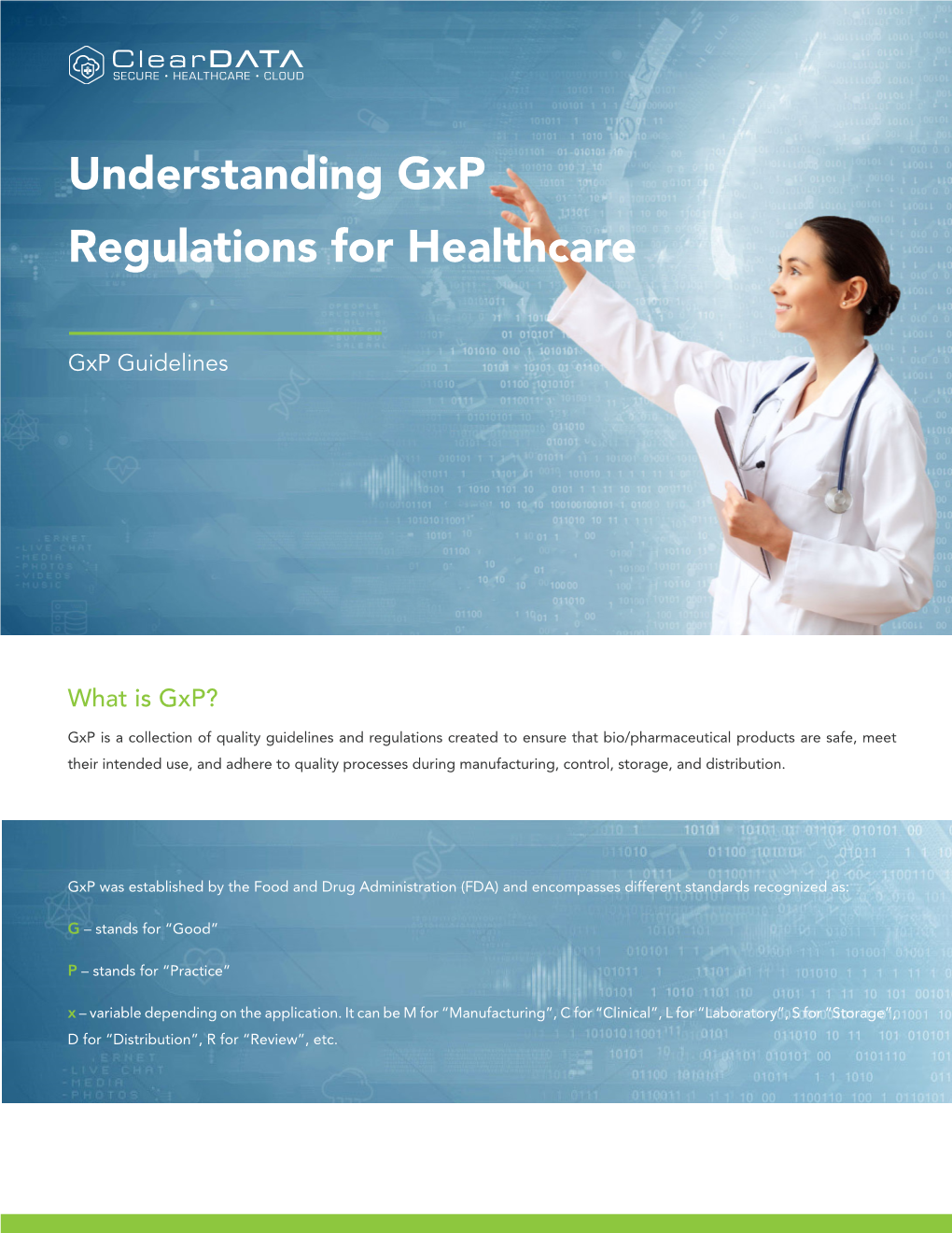 Gxp Regulations for Healthcare