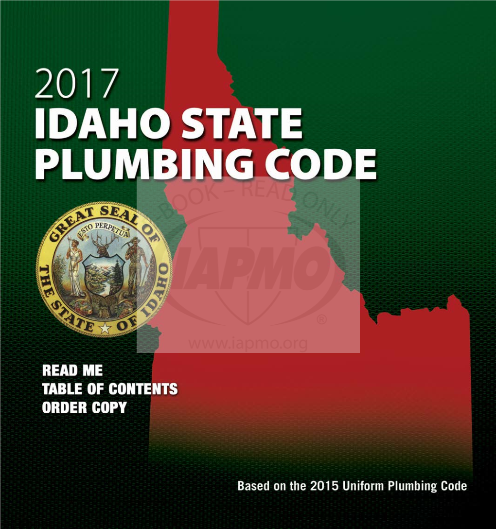 Idaho State Plumbing Code