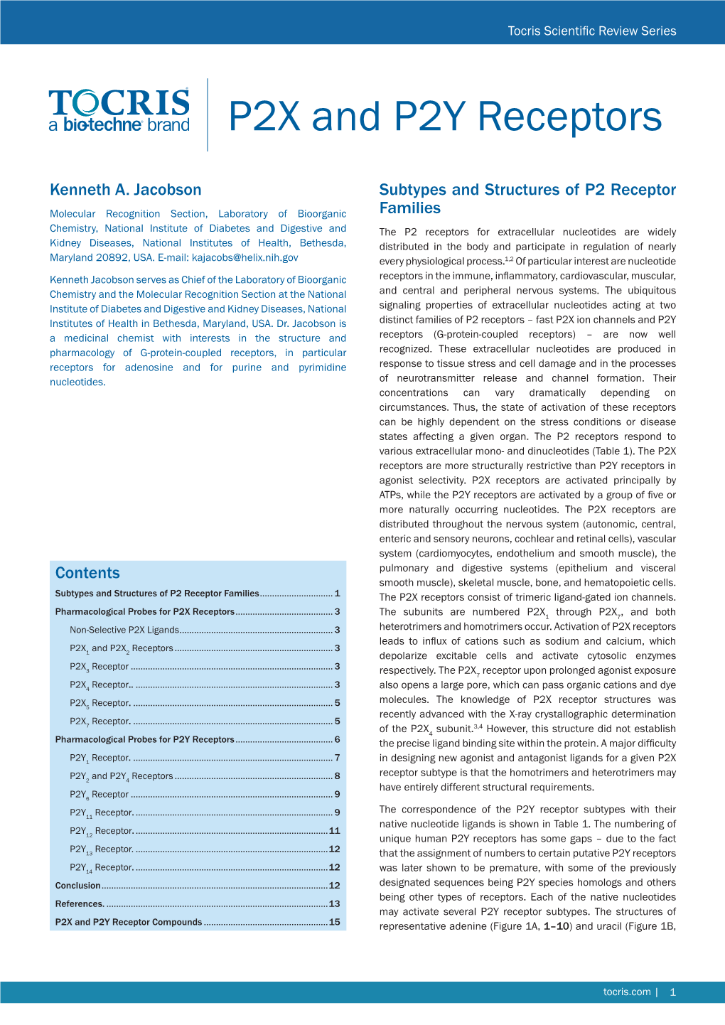 P2X and P2Y Receptors