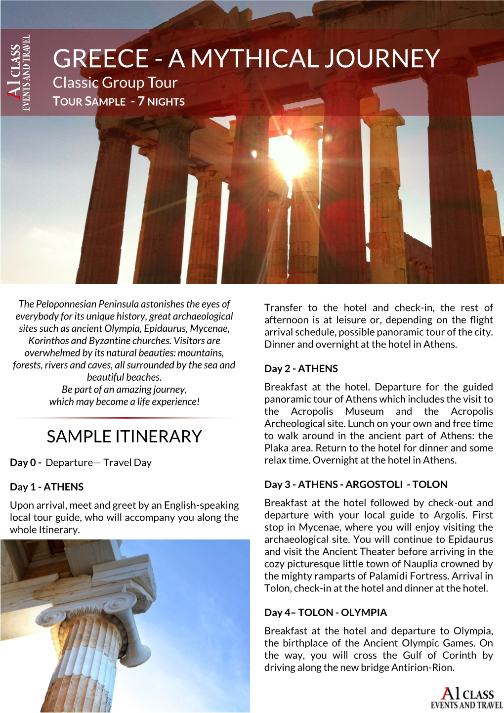 GREECE - a MYTHICAL JOURNEY Classic Group Tour