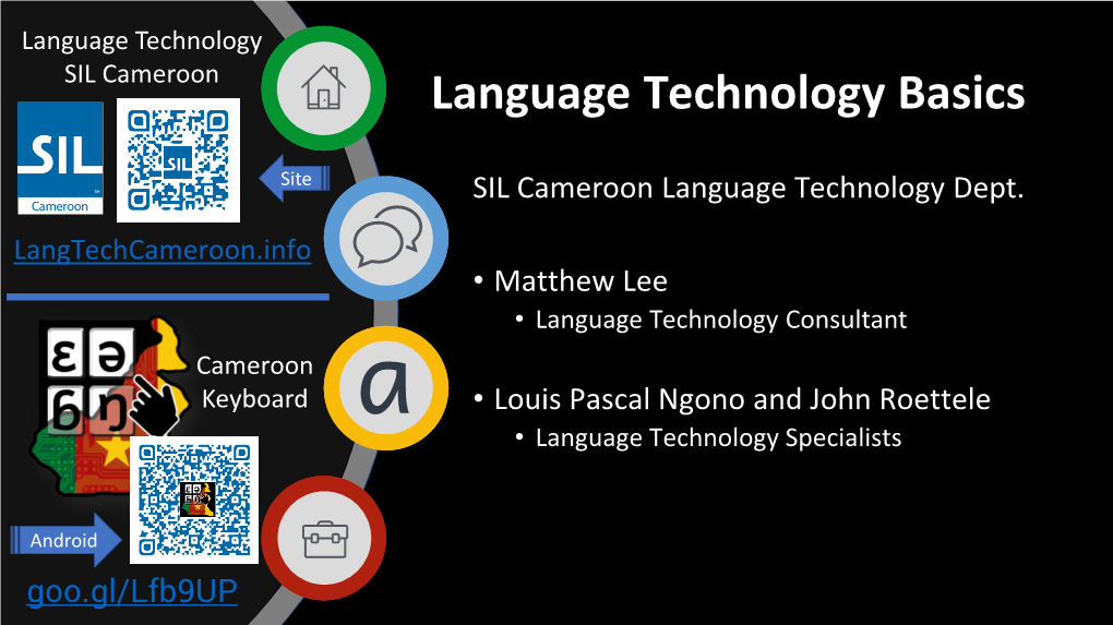 Language Technology SIL Cameroon Cameroon Keyboard