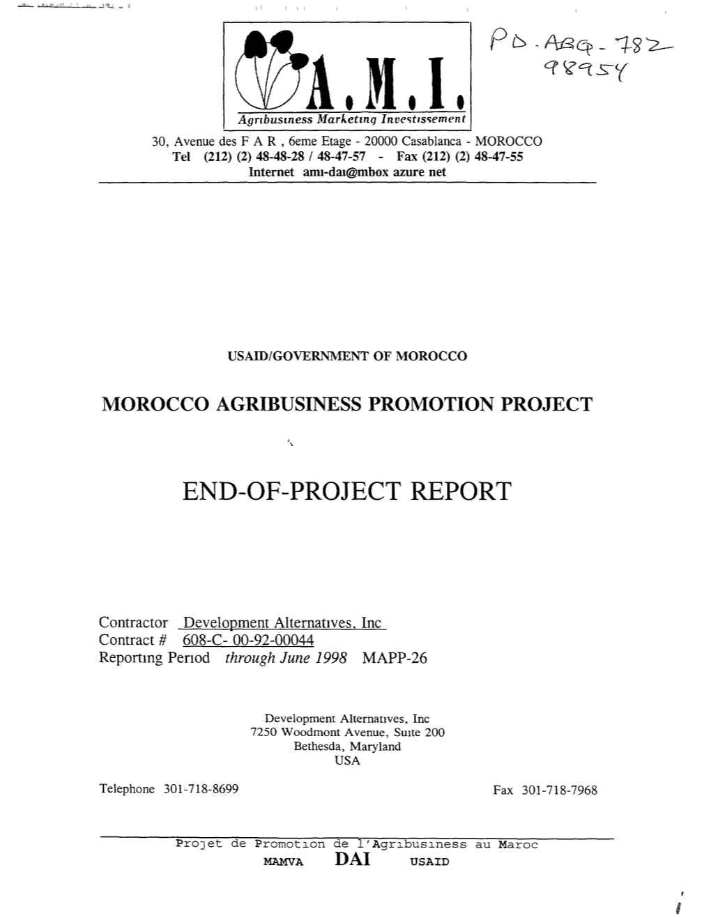 End-Of-Project Report