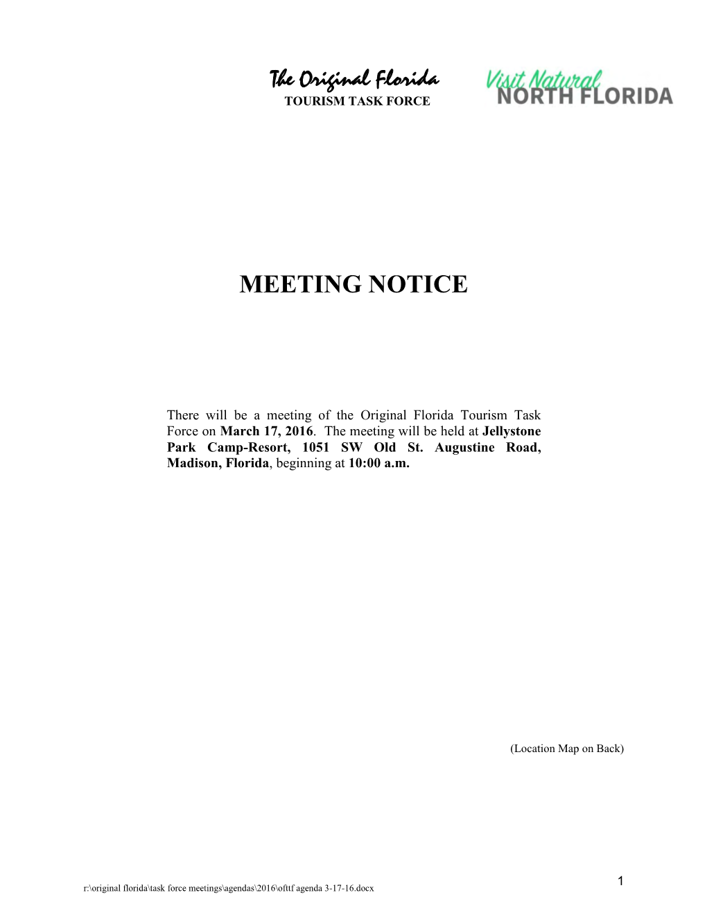 Meeting Notice