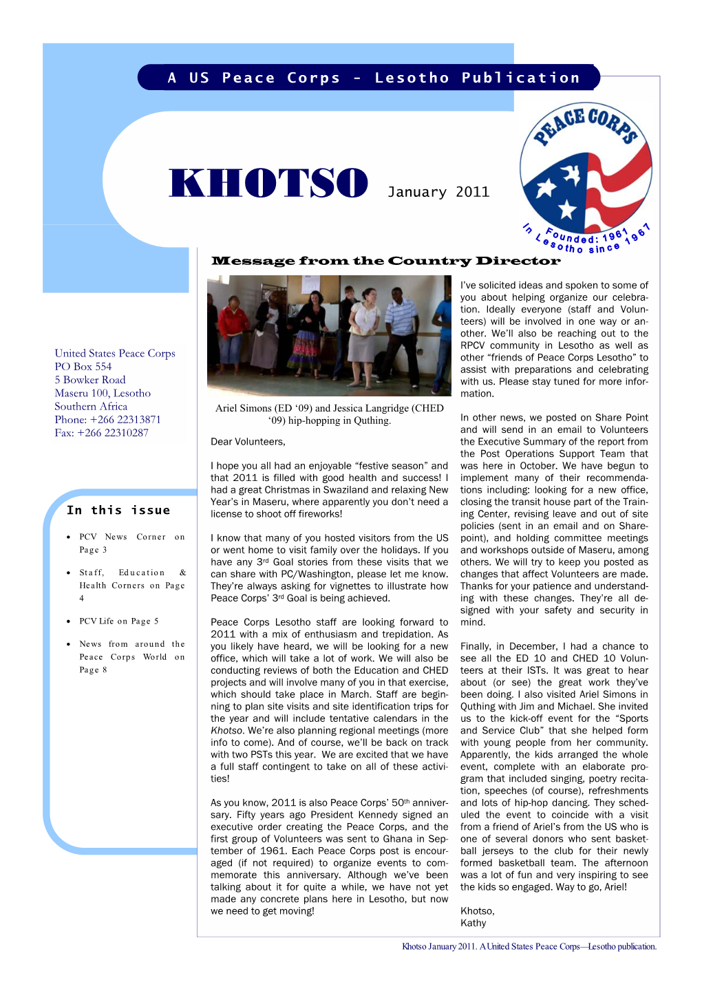 KHOTSO January 2011