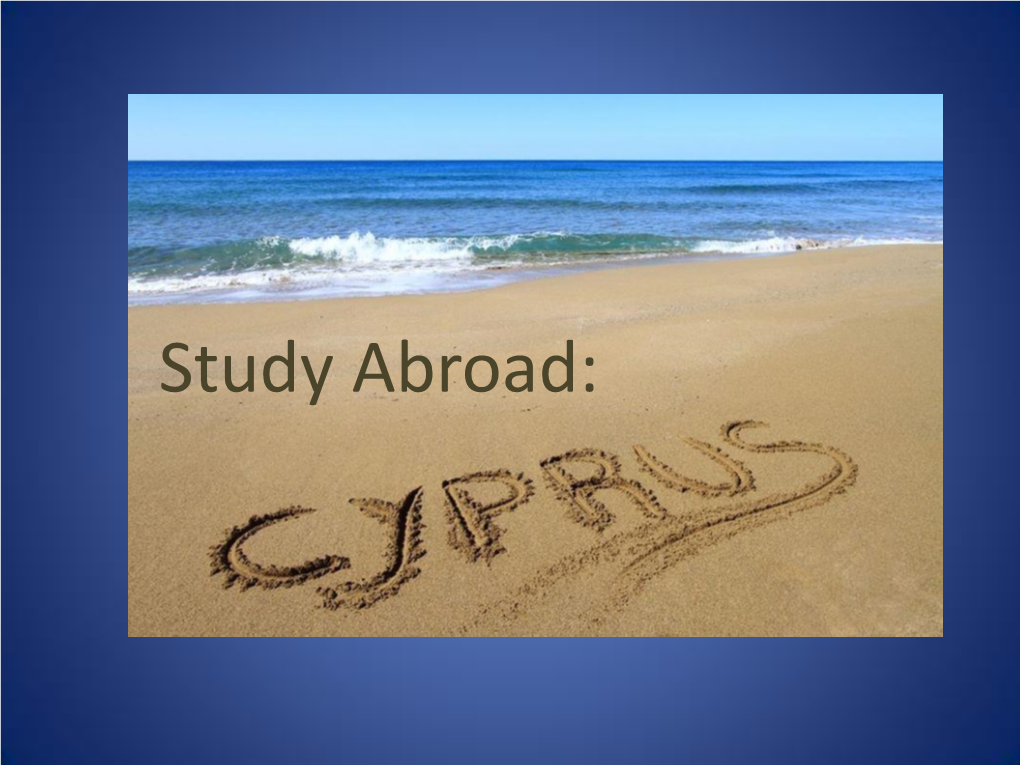 Study Abroad: Cyprus