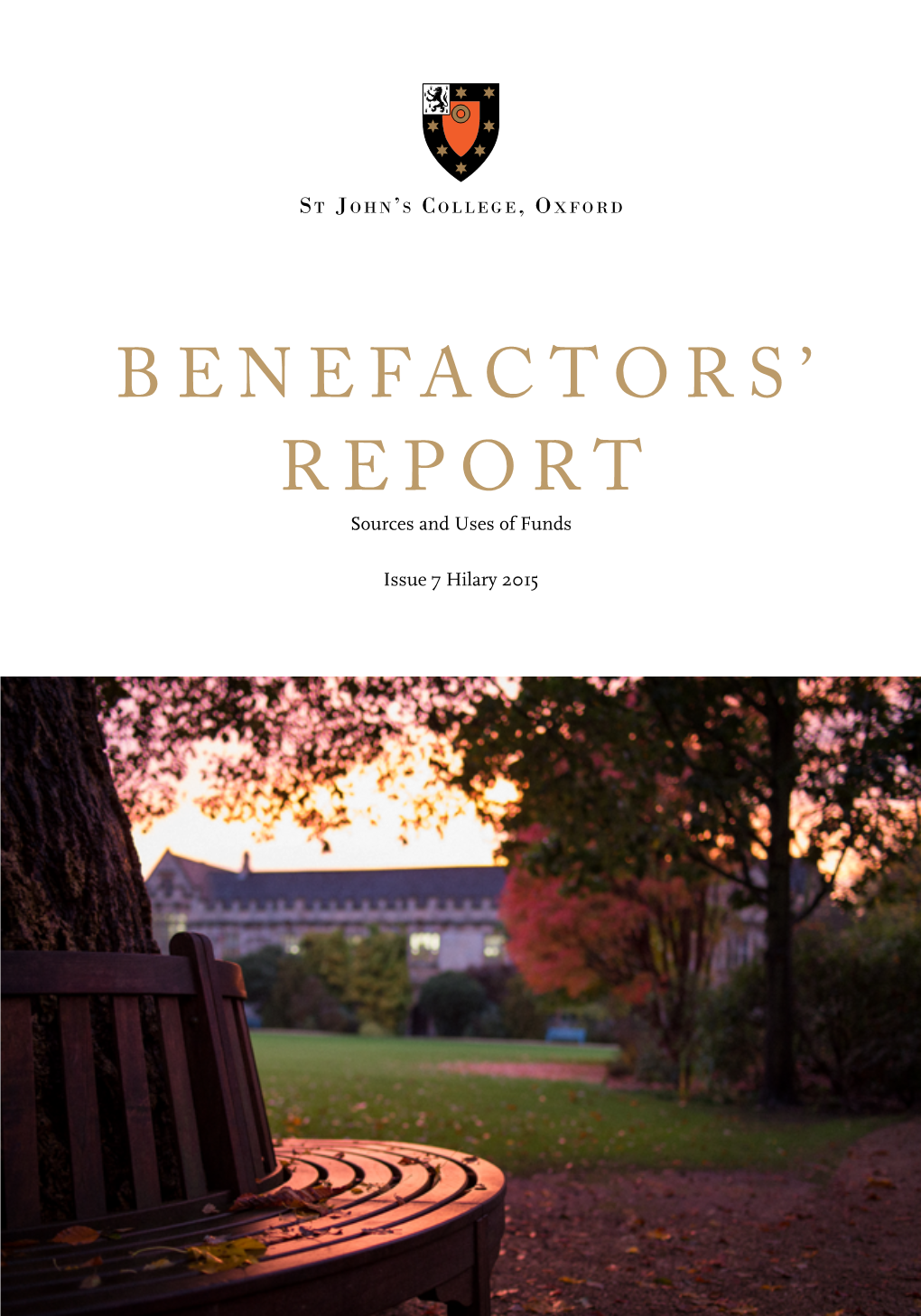 Benefactors' Report 2014/15