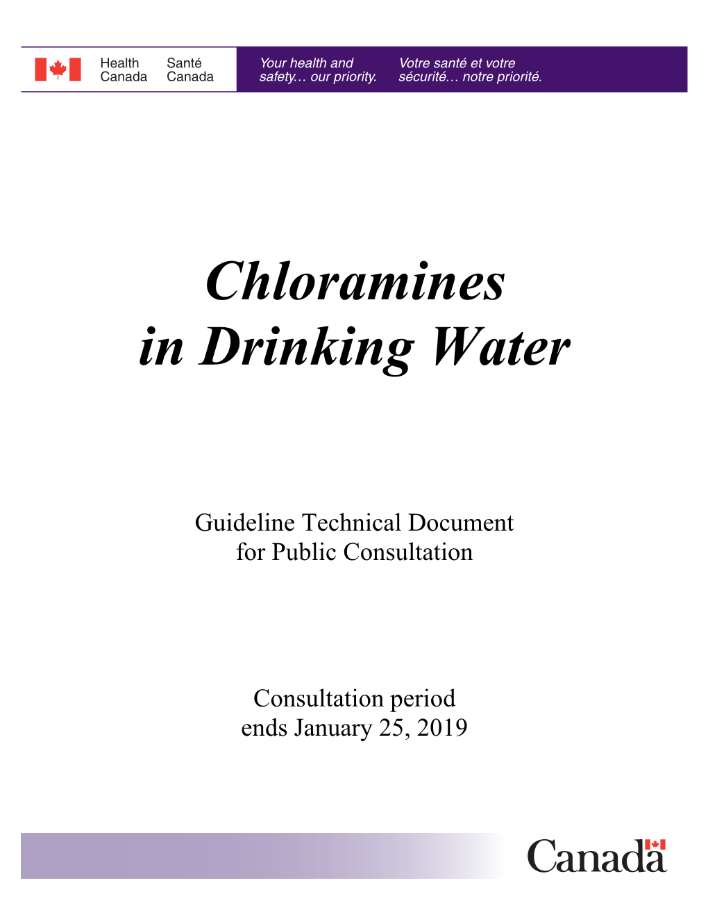 Chloramines in Drinking Water