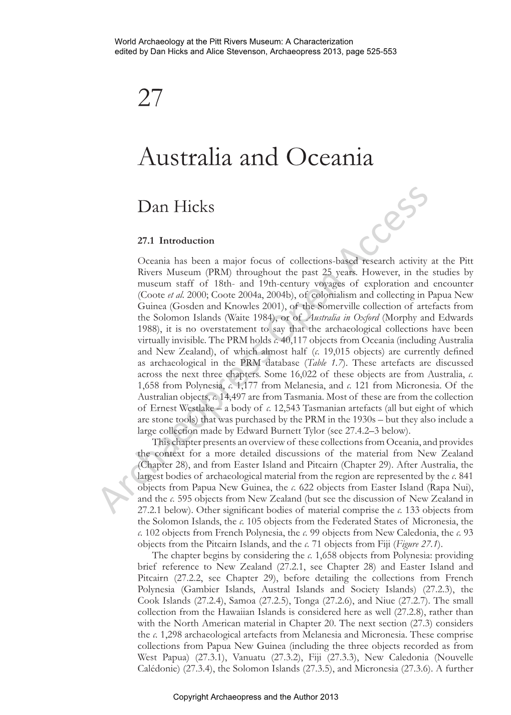 Australia and Oceania