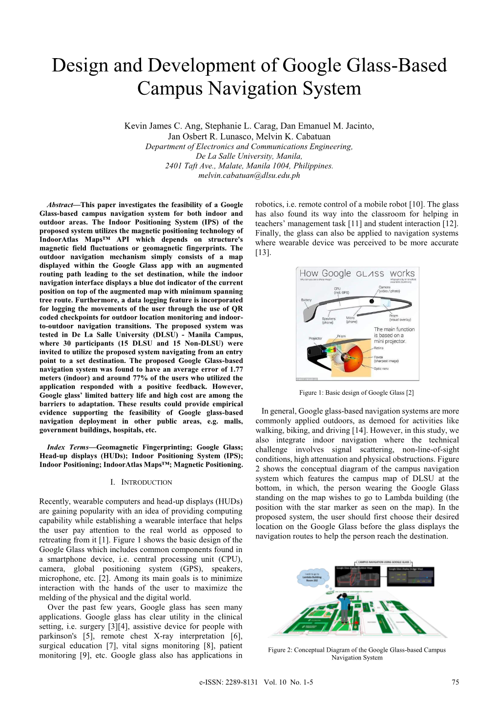 Design and Development of Google Glass-Based Campus Navigation System