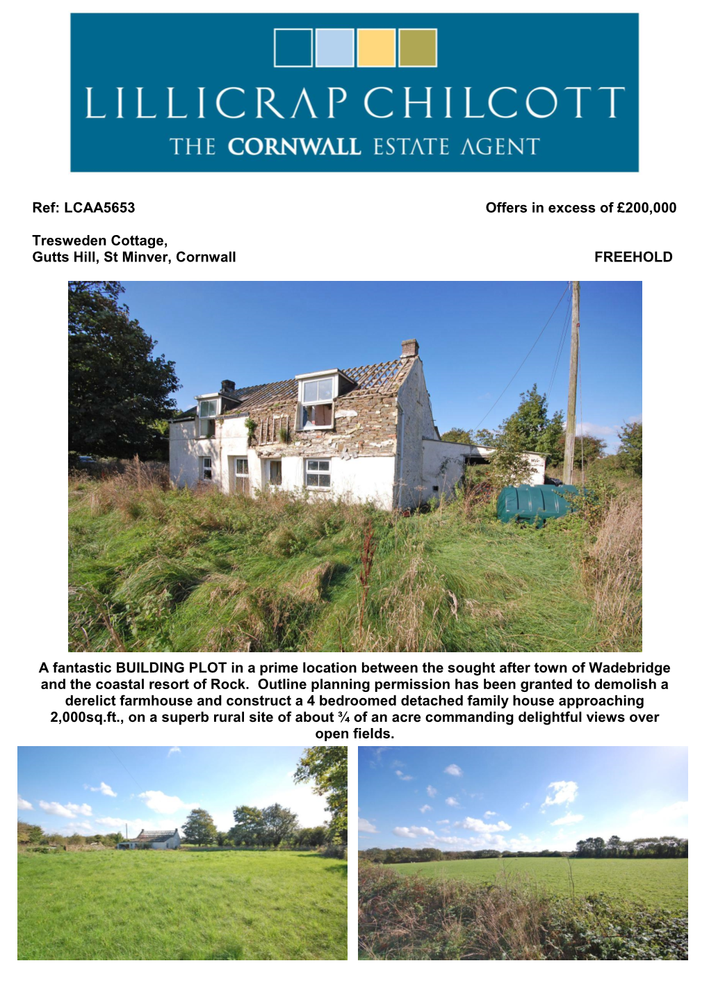 Ref: LCAA5653 Offers in Excess of £200,000