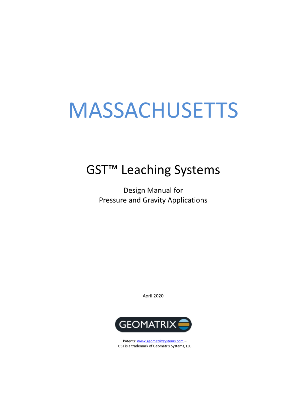 GST Leaching Systems Design Manual