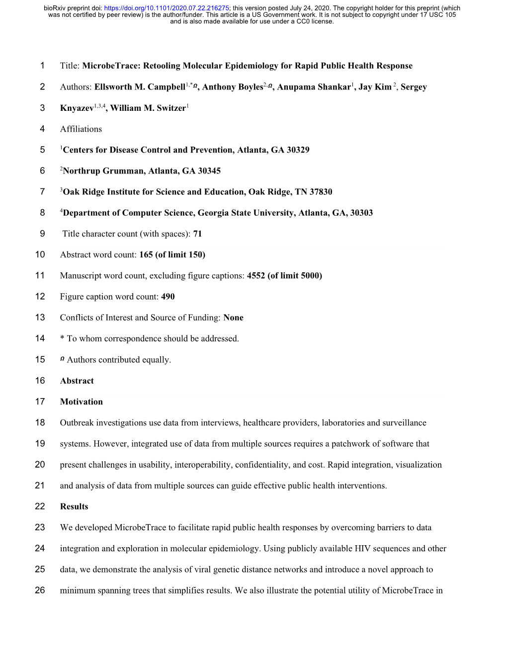 Microbetrace: Retooling Molecular Epidemiology for Rapid Public Health Response