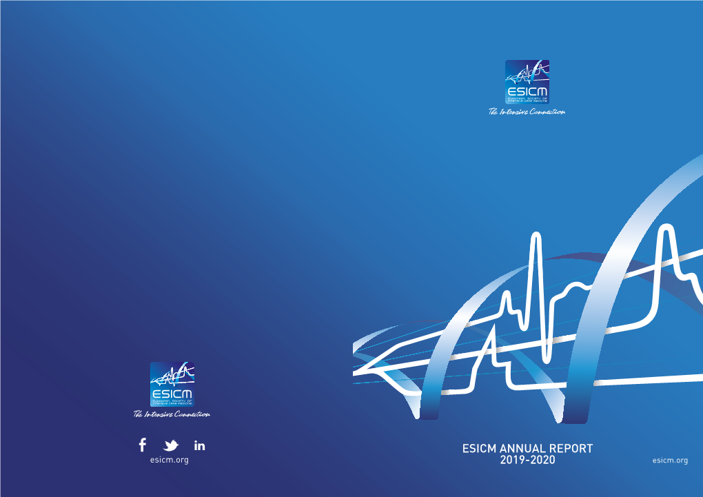 Esicm Annual Report 2019-2020 Contents