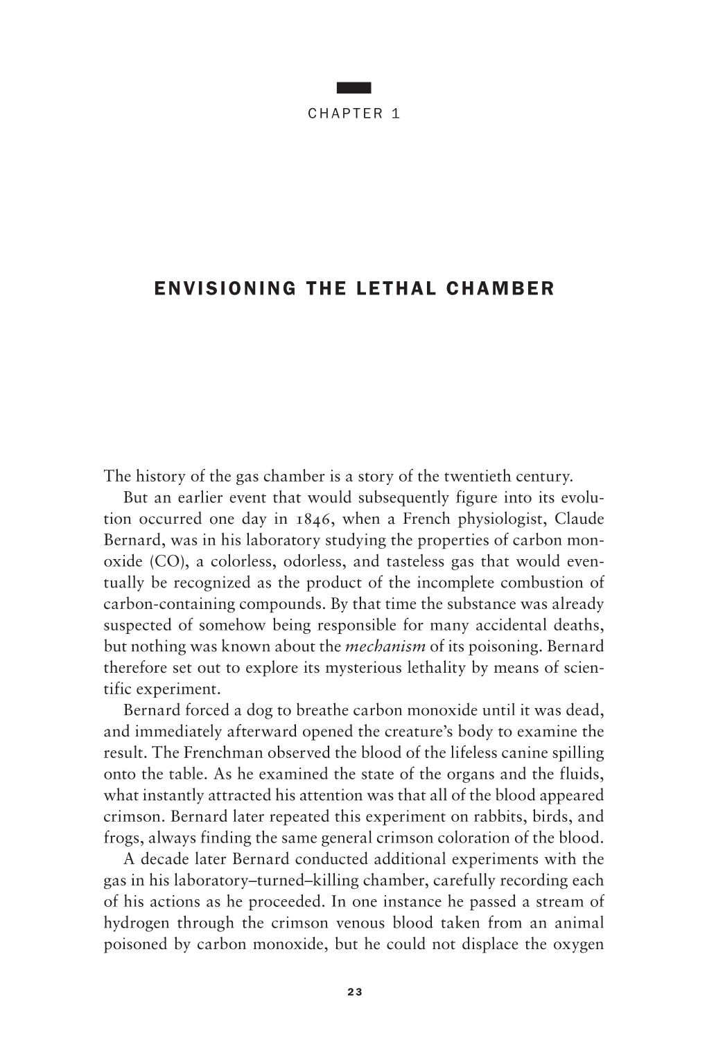 Envisioning the Lethal Chamber