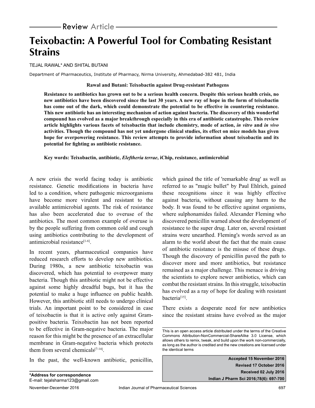 Teixobactin: a Powerful Tool for Combating Resistant Strains