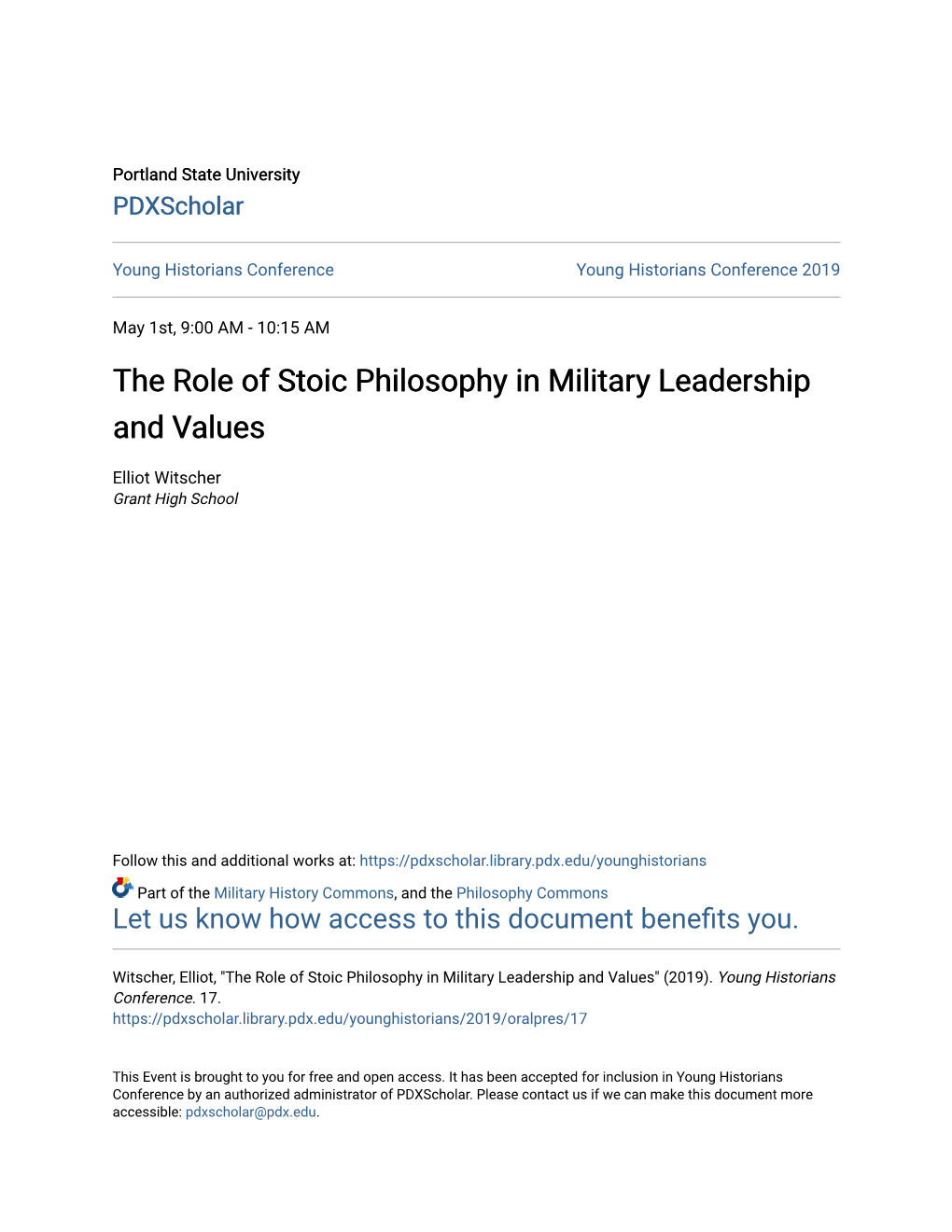 The Role of Stoic Philosophy in Military Leadership and Values