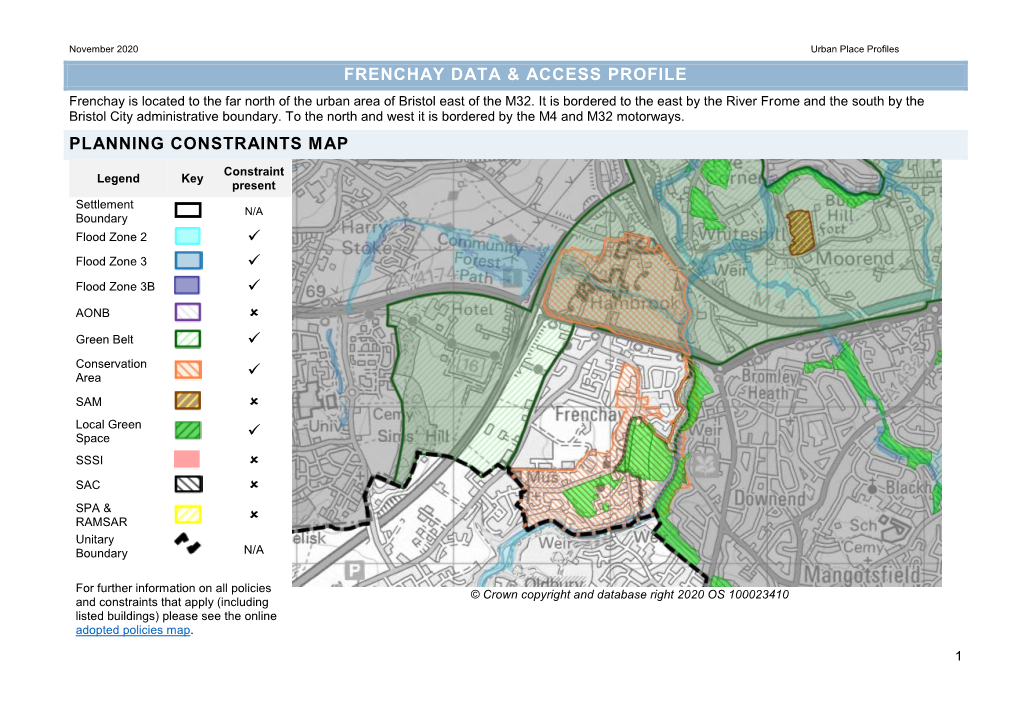 Frenchay Data & Access Profile