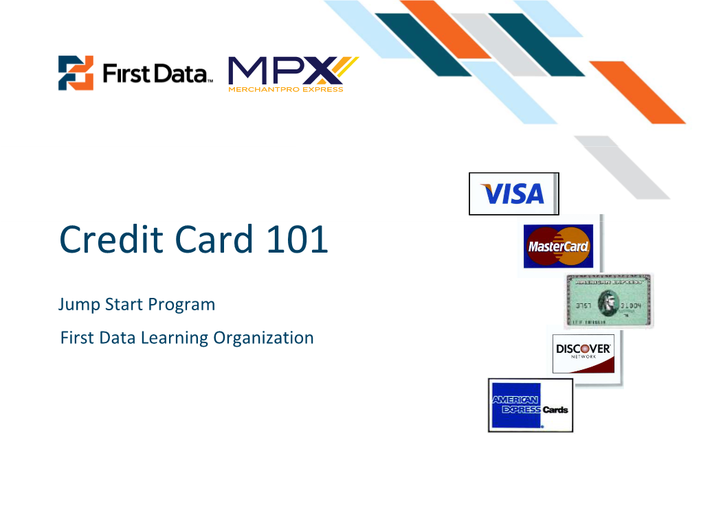Credit Card 101