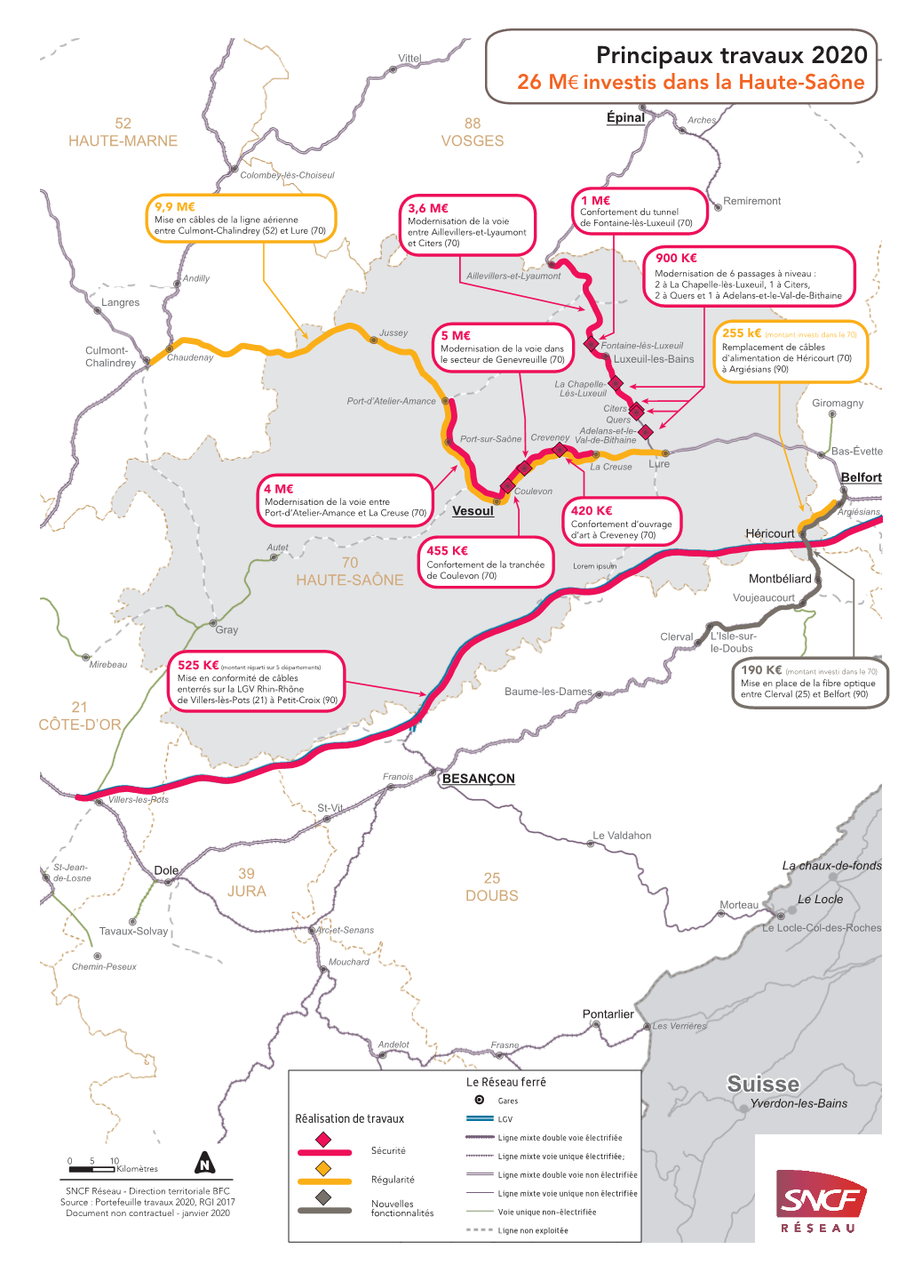 Cartographie 2020 Des Travaux Sncf