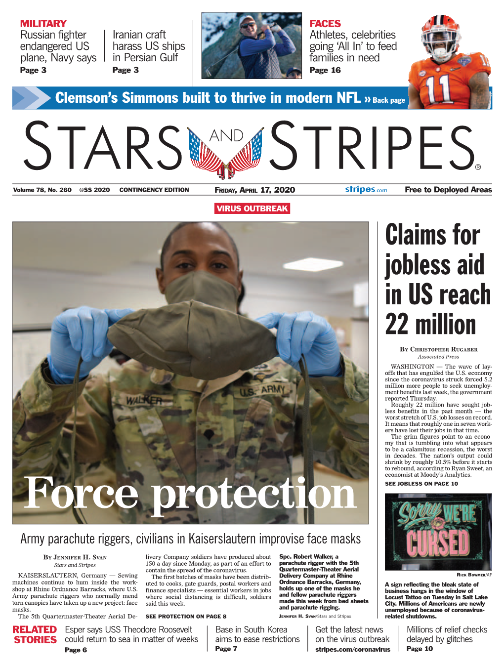 Force Protection SEE JOBLESS on PAGE 10
