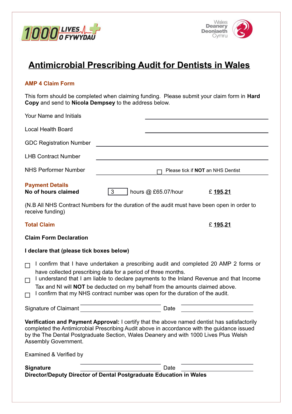 Antimicrobial Prescribing (Amp) For Dentists Working In Wales