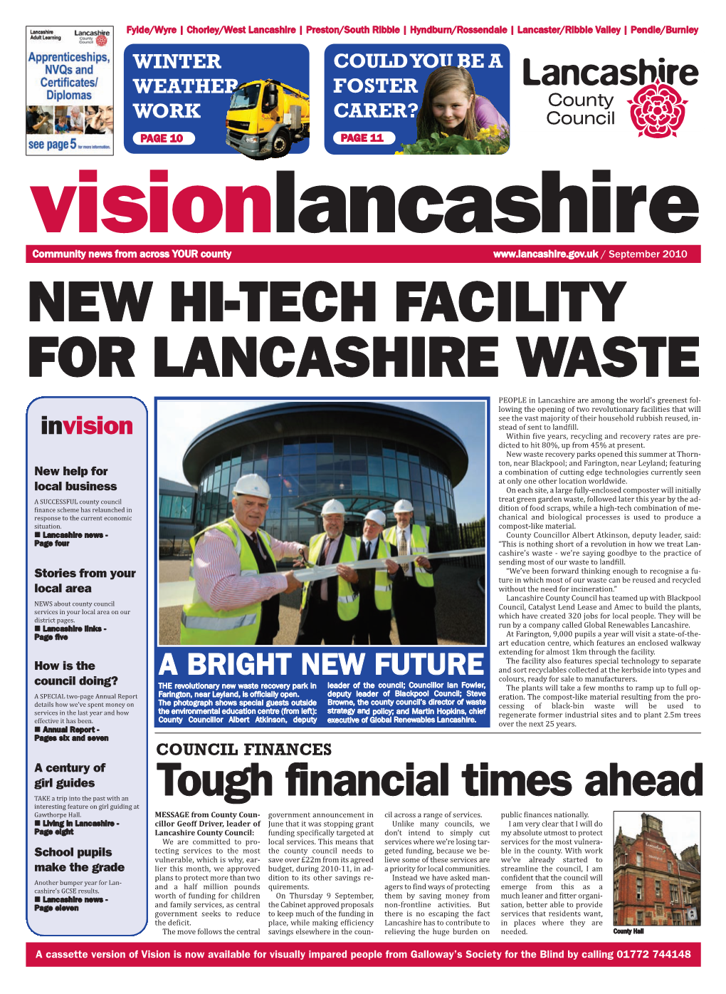 New Hi-Tech Facility for Lancashire Waste