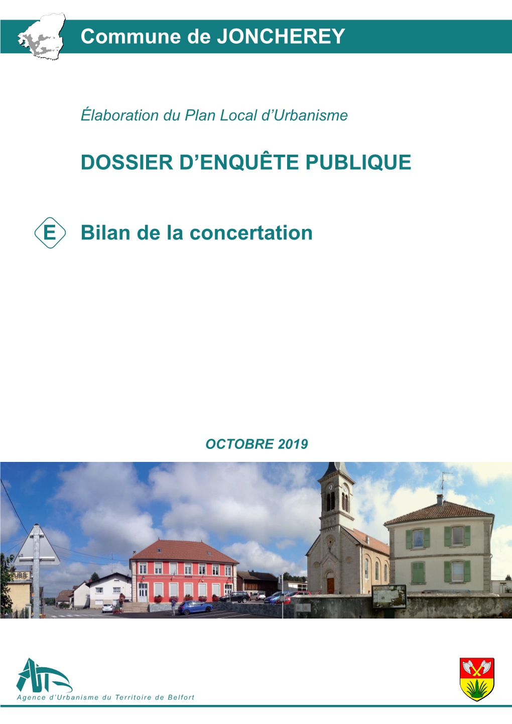 Bilan De La Concertation Commune De JONCHEREY E DOSSIER D