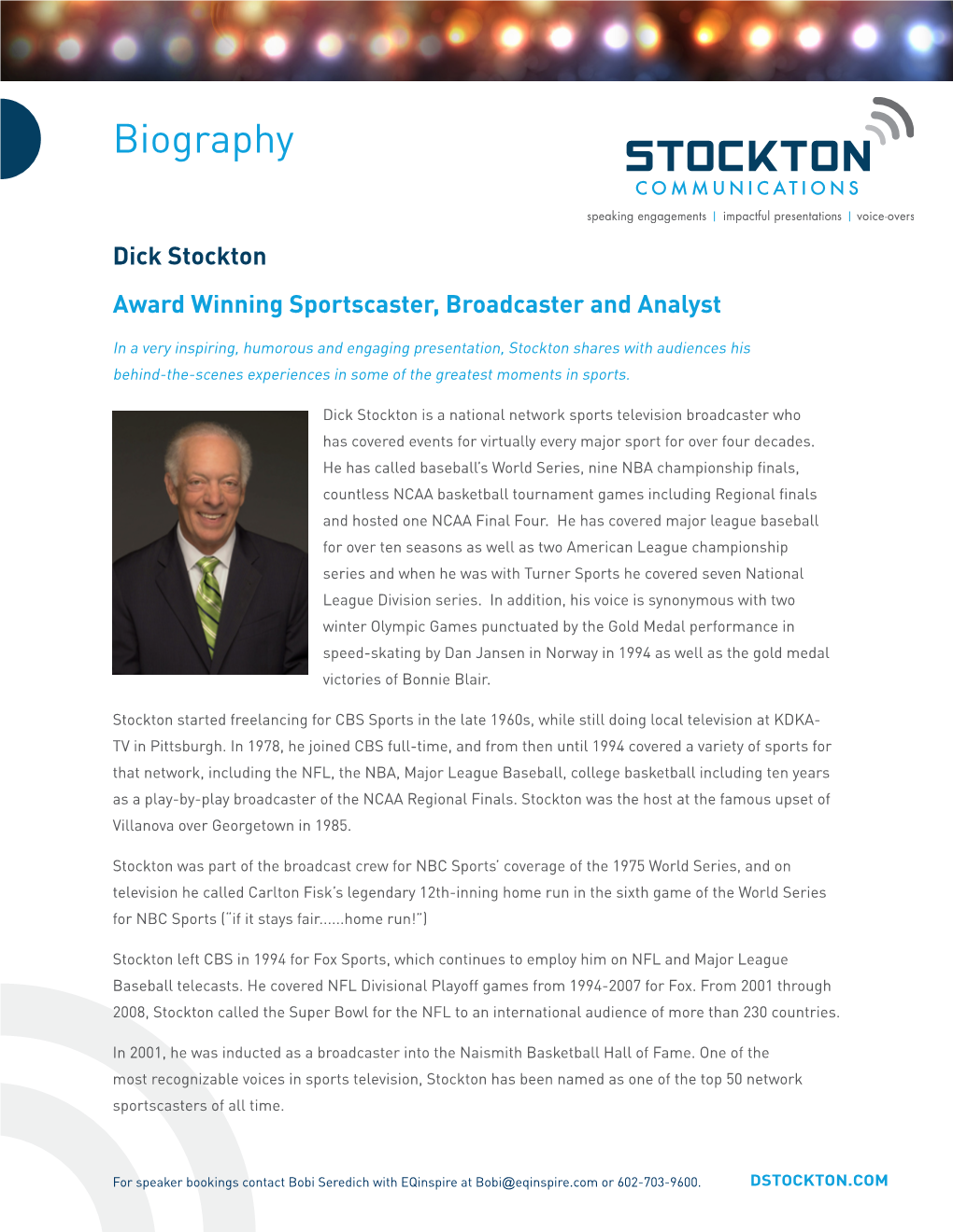 Dick Stockton's Biography