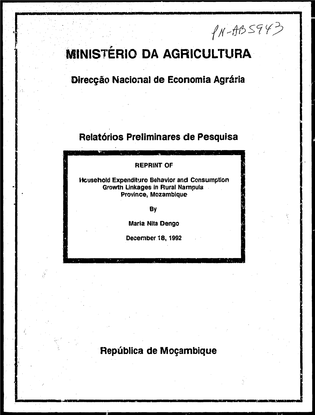 Ministerio Da Agricultura